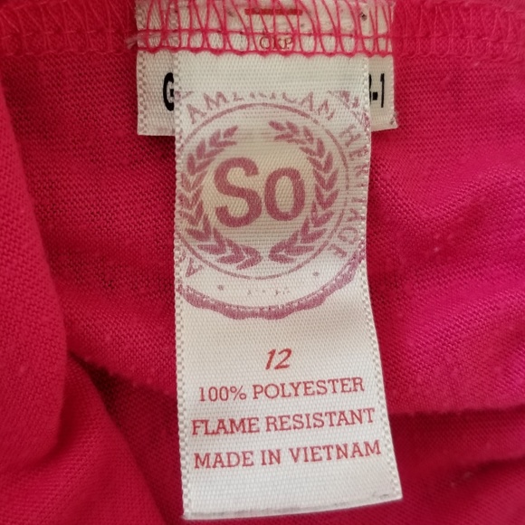 SO Dream Pajama Shorts Girls sz 12 pink w/ Stars - Picture 8 of 9